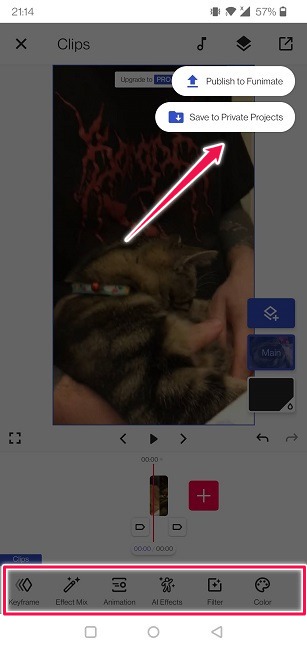 Create Boomerang Videos Funimate Create New Clip Edit And Save