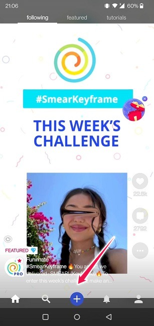 Create Boomerang Videos Funimate Create New Clip