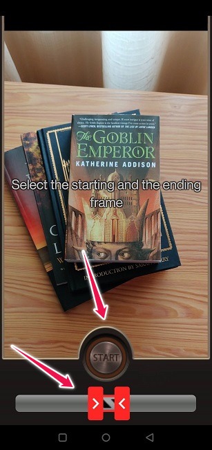 Create Boomerang Videos Reverse Start Process