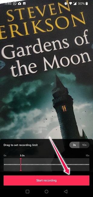 Create Boomerang Videos Tiktok Select Timeframe