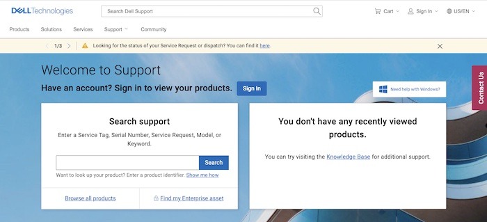 Device Repairs Warranty Check Dell