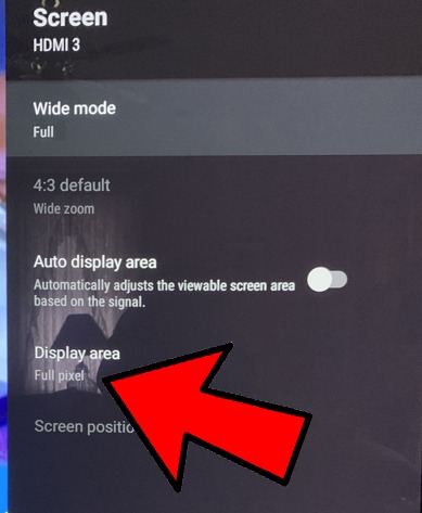 Fix Overscan Underscan Sony Tv