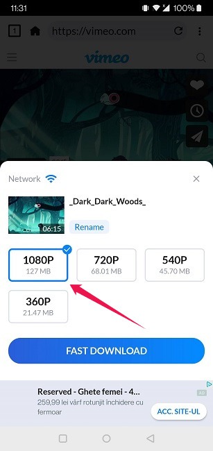 How To Download Any Video Screen Recorder Android Video Downloader Select Quality
