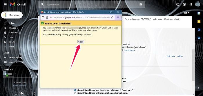 How To Read Yahoo Mail Any Email App Gmail Operation Completed