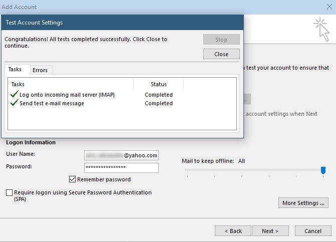 How To Read Yahoo Mail Any Email App Outlook 2016 Complete