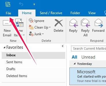 How To Read Yahoo Mail Any Email App Outlook 2016 File