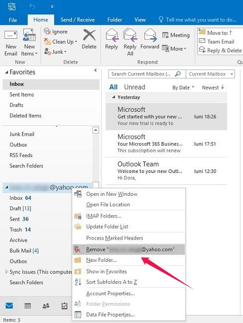 How To Read Yahoo Mail Any Email App Outlook 2016 Remove Account