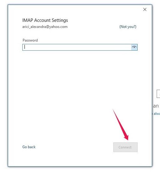 How To Read Yahoo Mail Any Email App Outlook 2019 Connect Button