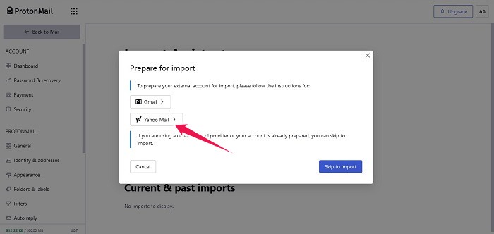 How To Read Yahoo Mail Any Email App Protonmail Add Yahoo