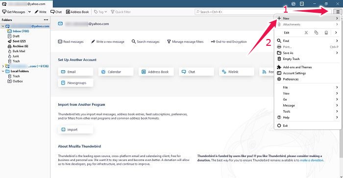 How To Read Yahoo Mail Any Email App Thunderbird Add Existing Account