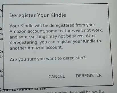 How To Use Kindle Without An Amazon Account Deregister