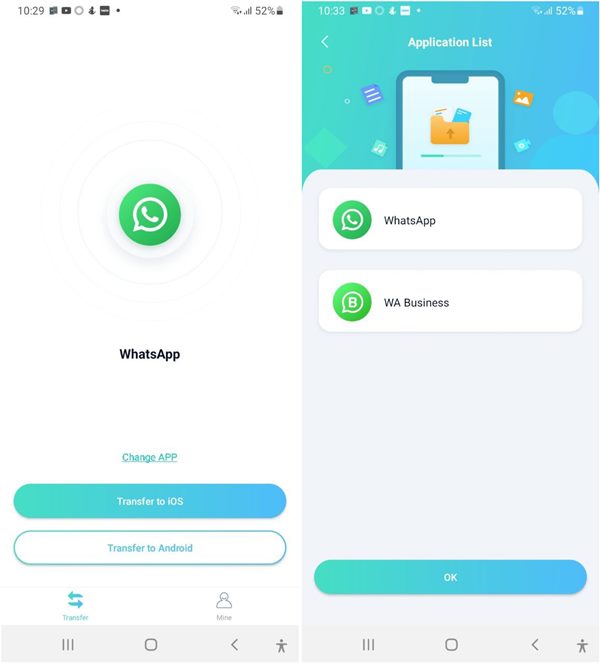Icarefone Transfer Whatsapp Business