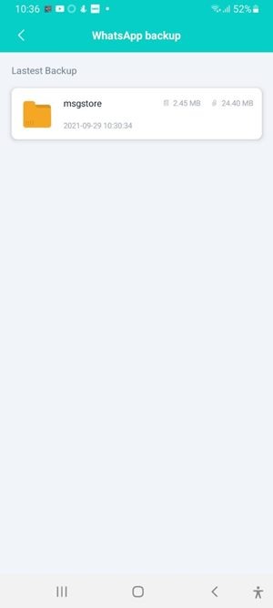 Icarefone Transfer Whatsapp Backup