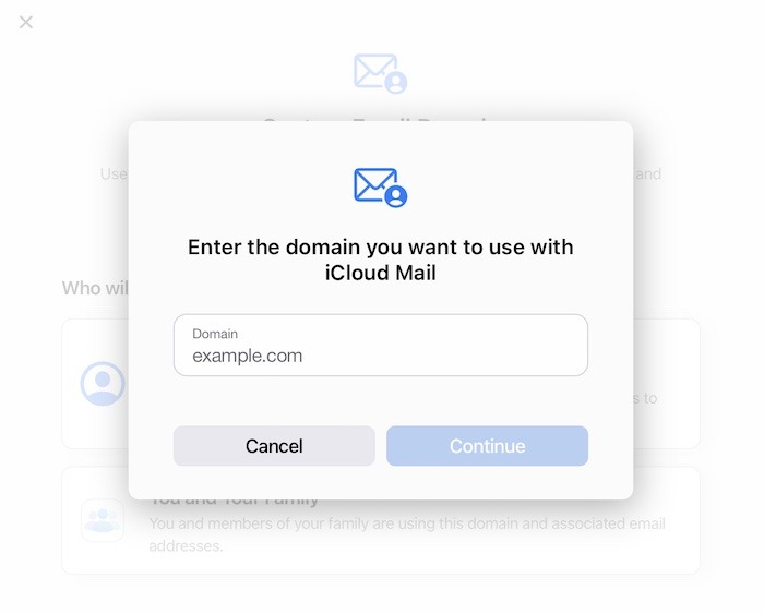 Icloud Mail Custom Domain Domain Address