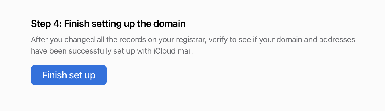 Icloud Mail Custom Domain Finish