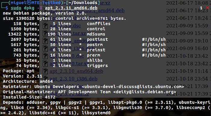 Linuxapt Dependencies