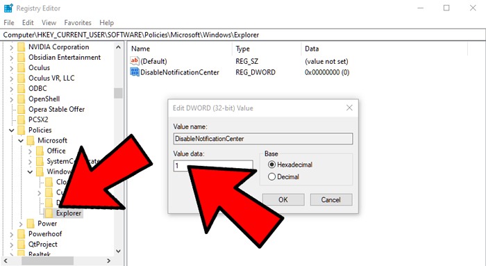 Make Windows 10 Look Like Windows 7 Disablenotificationcenter