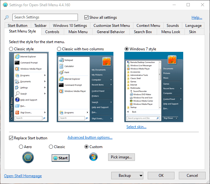Make Windows 10 Look Like Windows 7 Replace Start Icon 1