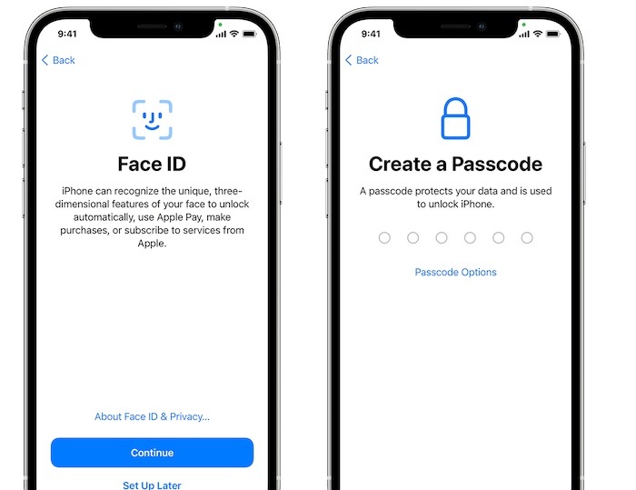 Move Data New Iphone Quick Start Faceid