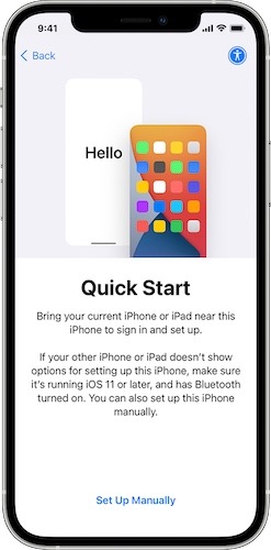 Move Data New Iphone Quick Start