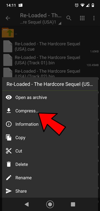 Pack Unpack Files Android 7z Zip Rar Zarchiver 1