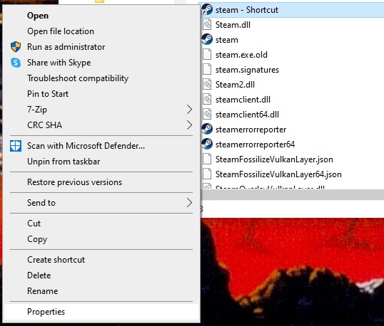 Steam Not Opening Change Shortcut