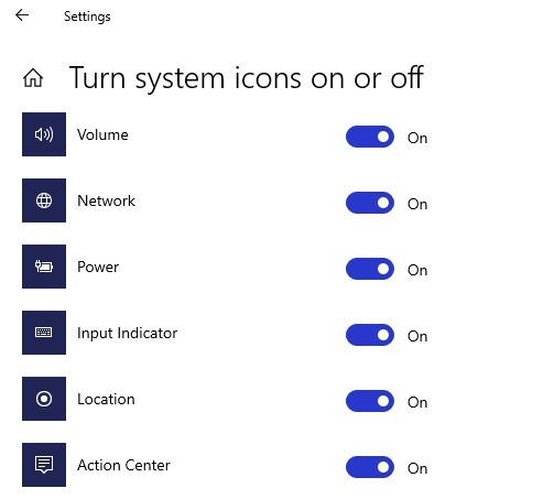 Understanding Your Location Is Currently In Use In Windows 10 Taskbar Icons