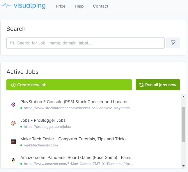 Visualping Review Jobs