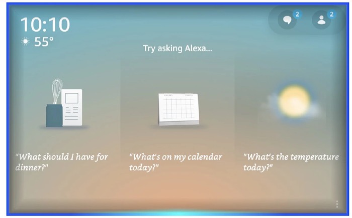Alexa Conversation Mode Blue Border