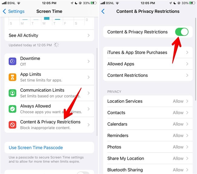 Block Websites Ios Content Privacy Restrictions