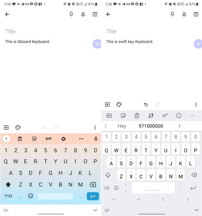 Gboard Vs Swiftkey Vs Samsung Keyboard Available