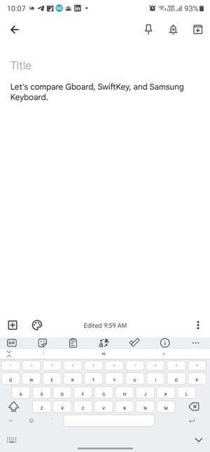 Gboard Vs Swiftkey Vs Samsung Keyboard Size