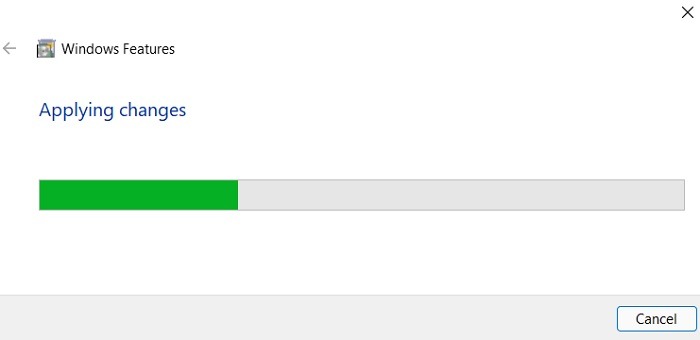 Google Play Windows11 Applying Changes