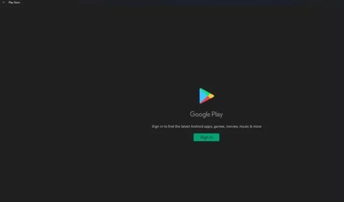 Google Play Windows11 Installed