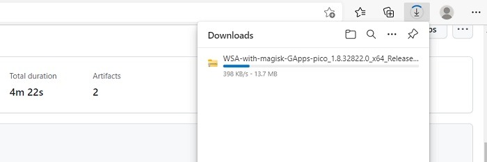 Google Play Windows11 Magisk Gapps Downloading Progress
