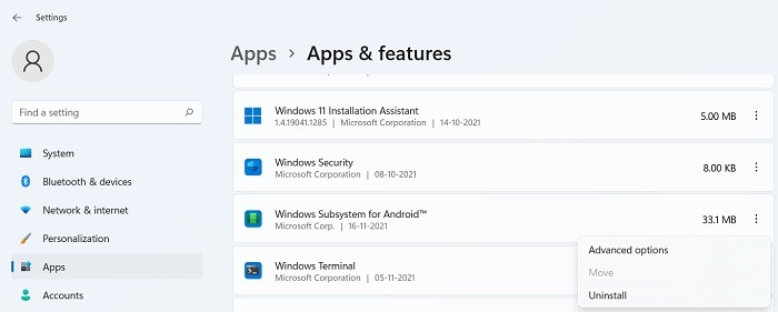 Google Play Windows11 Wsa Installed