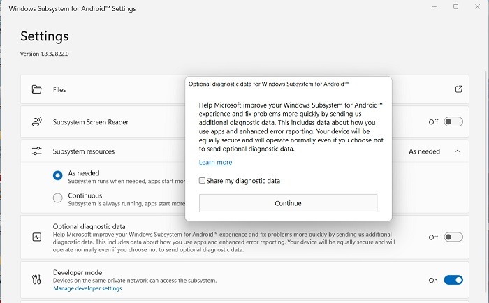 Google Play Windows11 Windows Subsystem Android Settings