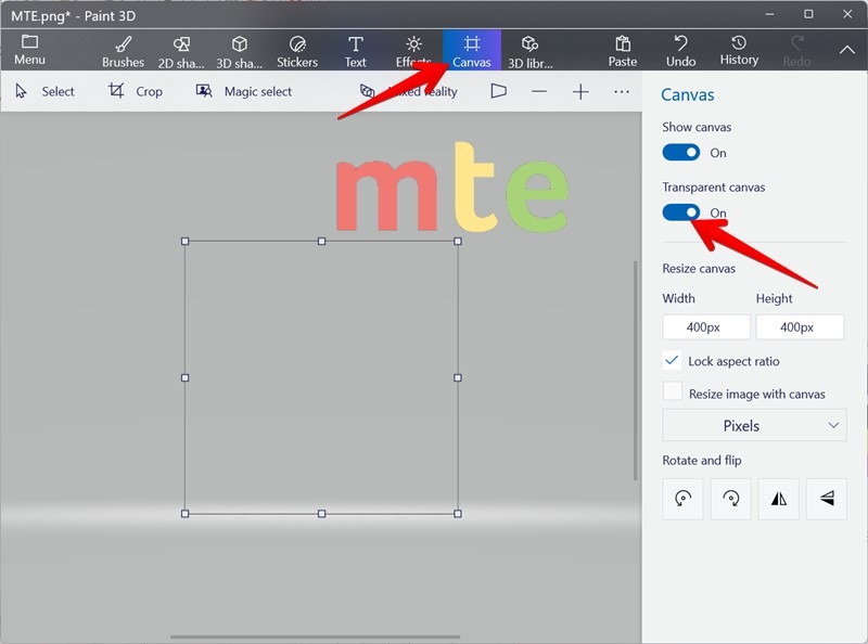 Make Image Transparent Background Paint 3d Selection Canvas