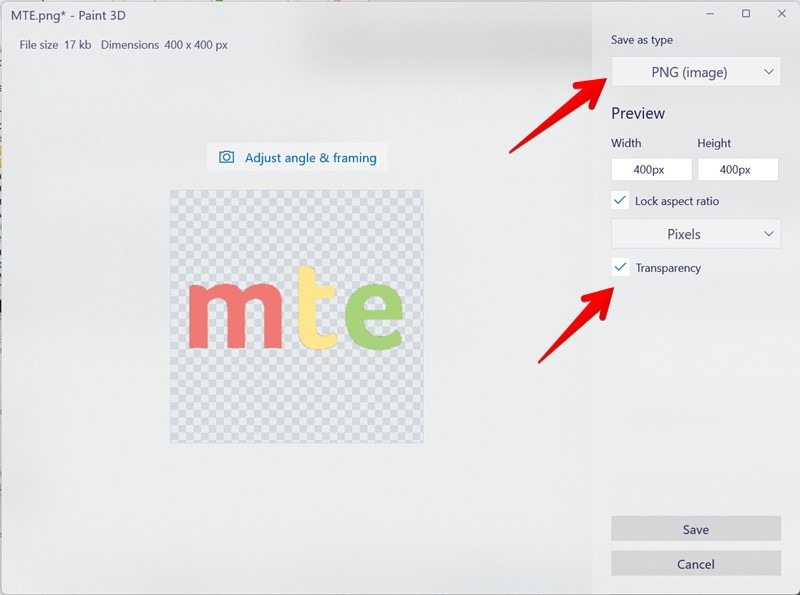 Make Image Transparent Background Paint 3d Selection Save