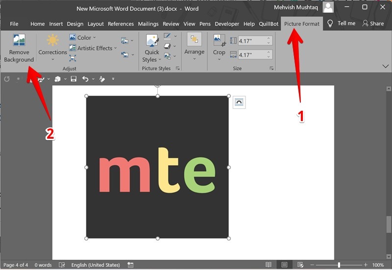 Make Image Transparent Background Word Remove Background