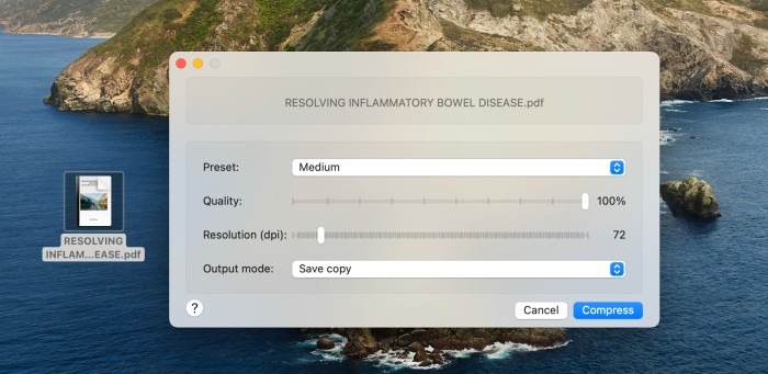 Pdf Shrink Settings Mac
