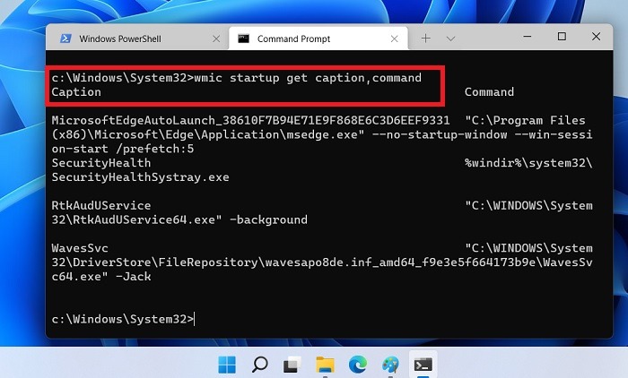 Start Up Folder Win11 Command Prompt Located