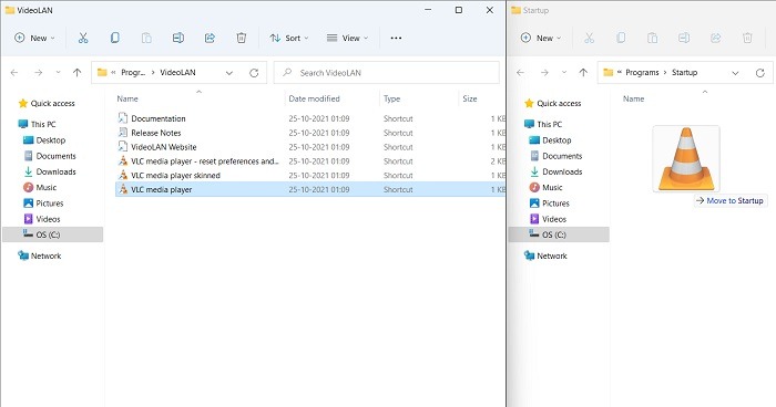 Start Up Folder Win11 Move Exe File