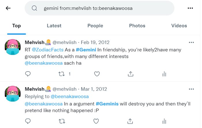 Twitter Search Advanced From To Username