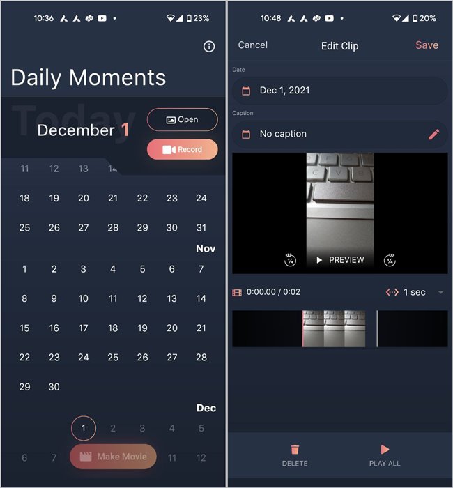 Video Dairy Daily Moments