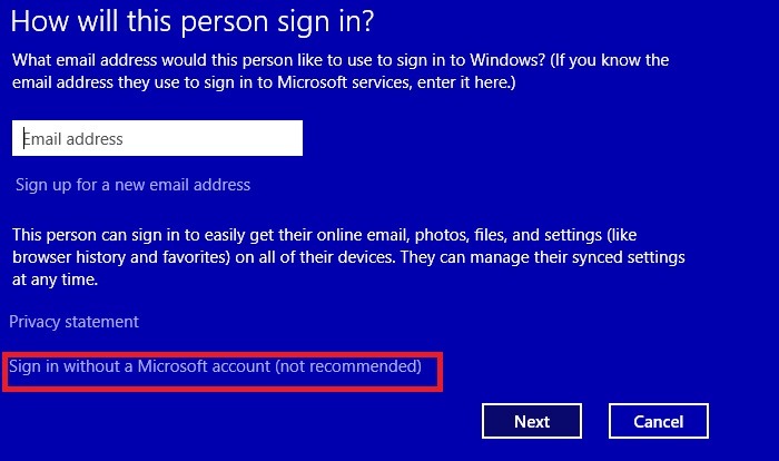 Win11 Without Microsoft Sign In Without