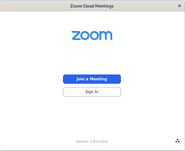 Zoom Fedora Application Launch