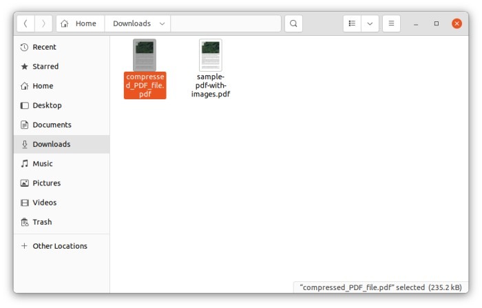 After Compression Pdf Linux