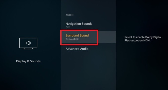 Amazon Fire Stick Not Working Dolby Surround