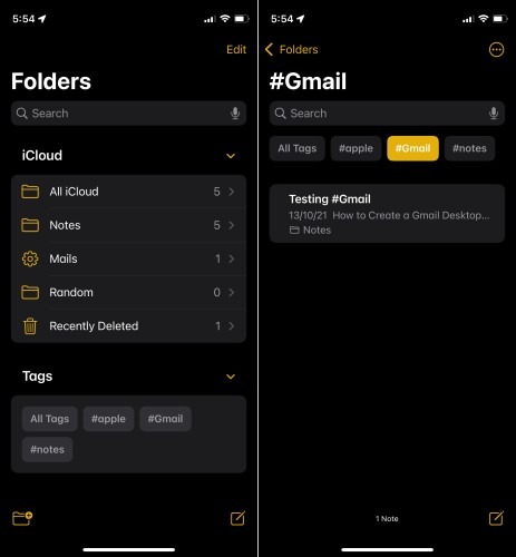 Apple Notes Ui Ios 15